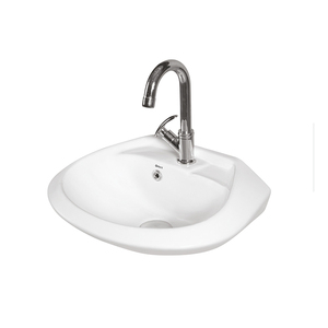 Suministro Directo de Fábrica, Precio Bajo en el Mercado, Lavabo de Cerámica Blanco de Alta Gama, Suspendido en la Pared, de Proveedor Indio - Product Image 1