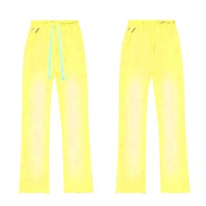 Pantalones Deportivos de Punto Anchos de Color Rosa, Cintura Media con Cordón, Corte Holgado, Casuales, Largos, de Color Sólido, para Verano - Product Image 6