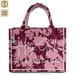 8oz Natural Canvas PP Laminated Floral <b>Beach</b> Tote Bag Custom Logo Women Shopping Travel Tote 42x34x19 OEM ODM Wholesale Supplier - Product Image 2