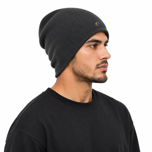 <b>mens</b> beanie <b>cap</b> with soft knit material ribbed texture stretch fit and warm coverage designed <b>for</b> everyday <b>winter</b> outdoor - Product Image 2