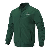 Blouson bomber classique pour homme, design simple uni, adapté aux saisons d'hiver et à un usage quotidien