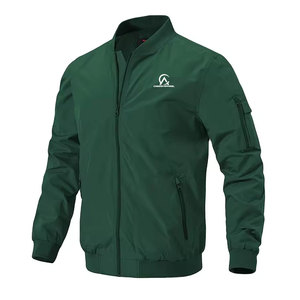 Blouson bomber classique pour homme, design simple uni, adapté aux saisons d'hiver et à un usage quotidien - Product Image 1