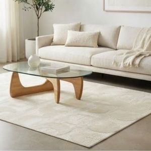 <b>Top</b> Quality Factory Outlets Modern Abstract Pattern Area Rug Rectangle Beige Organic Cotton Flat Weave Washable Living Room Use - Product Image 5