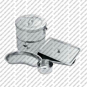 Ensemble d'instruments chirurgicaux creux en acier inoxydable pour usage clinique personnel, réutilisables, avec plateaux rénaux - Product Image 5