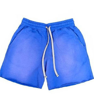 Pantalones Cortos Casuales de Verano para Hombre, Estilo Vintage, Lavado Ácido, 100% Algodón, Transpirables, Ecológicos, Antiarrugas, con Cierre de Cordón - Product Image 4