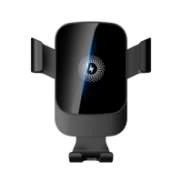 Chargeur de voiture sans fil haute qualité 2026 nouveau style 18W Type C à induction intelligente, chargement par simple contact, finition miroir personnalisée en usine