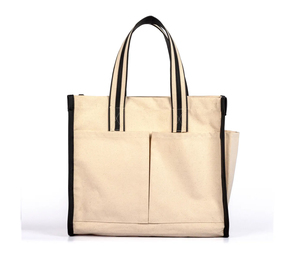 Sac fourre-tout en toile de coton 100% écologique, personnalisé, réutilisable, résistant, pour le shopping, les voyages et l'usage quotidien - Product Image 1