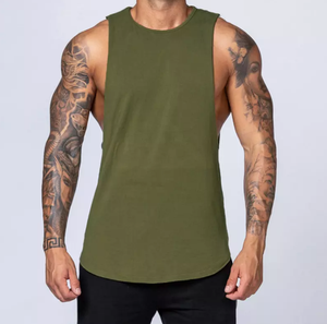 เสื้อกล้ามผู้ชาย LUXE ATTIRE INDUSTRY ผลิตจากผ้าฝ้ายรักษ์โลก คอทรงโอ ผ้าถัก เหมาะสำหรับออกกำลังกาย ฟิตเนส และสวมใส่ลำลอง - Product Image 4