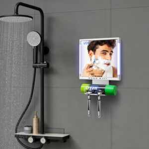Espejo de Baño con Radio, Altavoz Inalámbrico y Luz LED con Reloj - Product Image 6