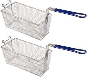 Panier de friteuse robuste à poignée antidérapante pour frites, poisson et saucisses, idéal pour les cuisines commerciales et les restaurants - Vente en gros - Product Image 1
