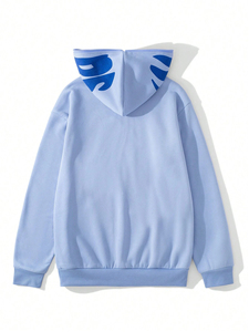 Sudadera con capucha y cremallera de ajuste relajado, diseño integral para marcas, de algodón polar, personalizada, oversize, bajo MOQ - Product Image 6