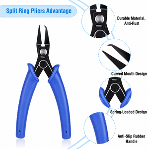 <b>Split</b> <b>Ring</b> Splitting Pliers 5 Inch Jewelry <b>Ring</b> Opener Repair Tool ZetomedPro - Product Image 4