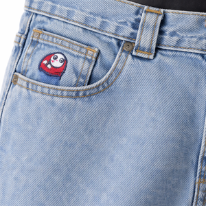 Shorts en jean pour hommes personnalisés, coupe ample et décontractée, style vintage délavé, vente en gros OEM - Product Image 6