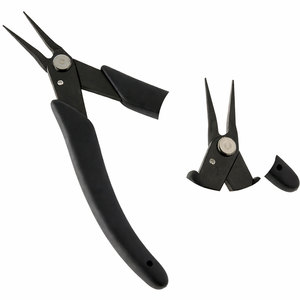 Alicates de Punta Plana de Alta Precisión, Herramienta de Joyería de Acero Inoxidable con Punta Fina para Abalorios, Manualidades y Profesionales - Product Image 1