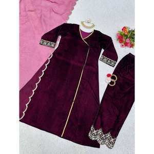 Women's Beautiful Party Wear <b>Suit</b> Set with Top Bottom Dupatta - Product Image 1