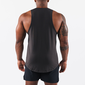 Custom Manufacturer Blank Fitness Sports Muscle Round Neck Loose 100% Cotton Men's Tank Tops for Summer <b>Vest</b> Sleeveless T-Shirt - Product Image 3
