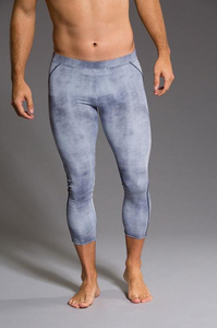 Leggings de compression gris pour femme, taille mi-haute, longueur intégrale, sans couture, respirants, extensibles dans quatre directions, antibactériens, pour le yoga - Product Image 4