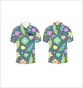 เสื้อโปโลพิมพ์ลายทรอปิคอลแบบกำหนดเอง ซับเหงื่อ แห้งเร็ว แขนสั้น เหมาะสำหรับกอล์ฟ ลำลอง แฟชั่นฤดูร้อน - Product Image 1