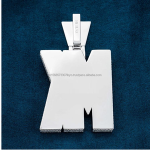 Colgante de moissanita personalizado MK de Plata de Ley 925, fabricación de colgantes personalizados para joyería de moda Unisex - Product Image 5