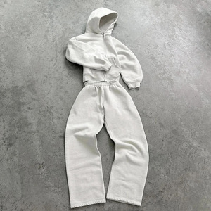 Ensembles de survêtements de sport d'été et d'automne de haute qualité, pull oversize ample, survêtements de jogging, ensembles de sweat-shirts à capuche et pantalons de jogging vierges - Product Image 3