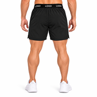 Shorts de course 2-en-1 personnalisés pour hommes avec doublure de compression en mesh, poche pour téléphone et poches zippées – Idéal pour la gym et l'entraînement