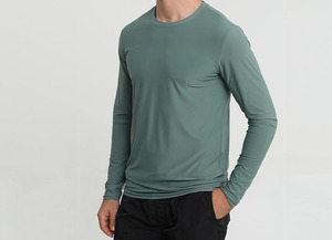 เสื้อตกปลาแขนยาวสีเขียวล้วนสำหรับผู้ชาย ขายดีที่สุดปี 2026 ป้องกันรังสียูวี 50 แห้งเร็ว ผลิตจากโพลีเอสเตอร์ ทรงพูลโอเวอร์ ไซส์ผู้ใหญ่ มีจำหน่ายแล้ว - Product Image 4