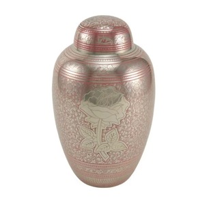 โกศบรรจุอัฐิคุณภาพสูง อลูมิเนียมสีชมพู เป็นมิตรกับสิ่งแวดล้อม ปรับแต่งได้ ดีไซน์ใหม่ สลักลายได้ ใช้สำหรับงานศพผู้ใหญ่และสัตว์เลี้ยง - Product Image 2