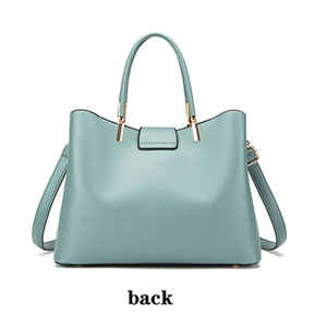 Bolsos de Mano Extra Grandes de Mezclilla y Cuero Genuino para Hombre, a la Moda, con Bordado Geométrico, Otoño, Fabricante OEM, Superventas - Product Image 4