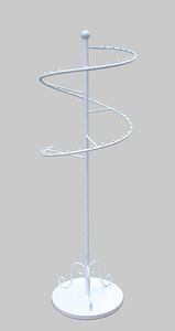 Minimalist Jewelry Stand With Wooden Base And Metal Hooks For Bedroom Decor Indoor Use Multi Functional Rectangle Design - Product Image 3
