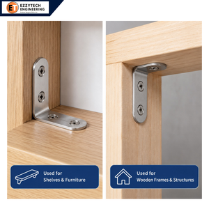 Custom Stainless Steel L Bracket Modern Design for Bedroom Dining Kitchen <b>Bathroom</b> Living Room <b>Furniture</b>-Easy Assembly Mounting - Product Image 3