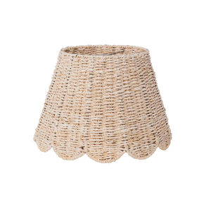 Handwoven Boho Seagrass Lampshade Scalloped Pendant <b>Light</b> for Indoor Table Lamp Eco-Friendly Lightweight Wholesale Good Price - Product Image 1