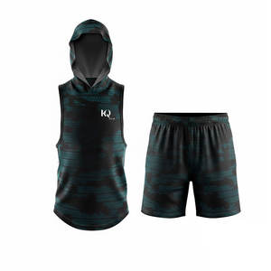 Ensemble complet d'uniformes de flag football premium, maillot et short en polyester à séchage rapide, coupe confortable, couleurs d'équipe, design personnalisé - Product Image 1
