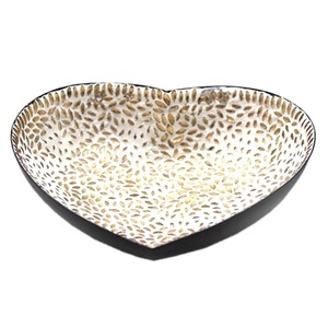 ถาดจานโลหะโมเสกสีทองถาดสำหรับเสิร์ฟและตกแต่งใหม่ - Product Image 1