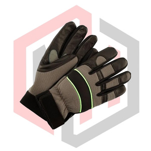 Gants de travail mécaniques en cuir synthétique de haute qualité, antistatiques, antidérapants, 11 oz, avec poignets en tricot épais, pour le jardinage - Product Image 2