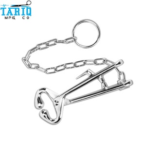 Support vétérinaire pour taureau, durable, réutilisable, en acier inoxydable, réglable, pour gros animaux, outil pour bovins TARIQ MFG CO - Product Image 4