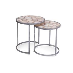 Tables basses gigognes et tables de salon modernes, créatives, design, de qualité supérieure, en métal, au look attrayant, pour la maison, l'hôtel, le luxe. - Product Image 1