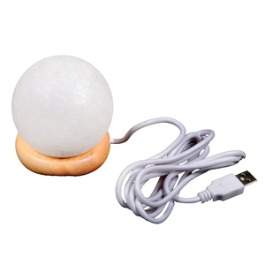 Décoration d'éclairage naturel rustique pour les intérieurs de la maison, lampe en sel blanc de l'Himalaya avec une lueur chaude pour la chambre à coucher, la table de chevet, le salon - Product Image 5