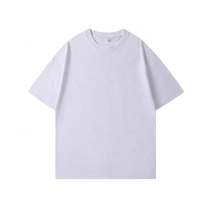 เสื้อยืดคอกลมแขนสั้นผู้ชาย ผ้าฝ้าย 200 กรัม สีพื้น เรียบง่าย สวมใส่สบาย ทรงหลวม ขายดี ดีไซน์เรียบๆ - Product Image 4