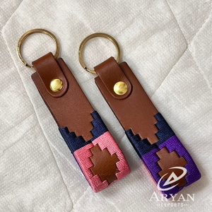 New Arrival Handmade Leather Keychains Stylish Woven Pattern <b>Key</b> <b>Ring</b> Durable <b>Key</b> Holder Western Keychain Gift For Men Women - Product Image 1