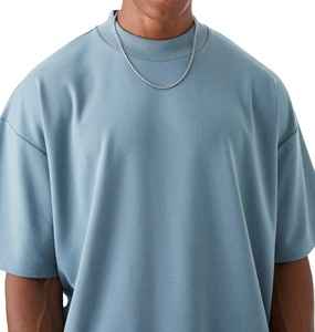 Vente en gros, logo de votre marque personnalisé, t-shirt 100% coton, t-shirt blanc pour hommes, t-shirts unis décontractés pour hommes - Product Image 4