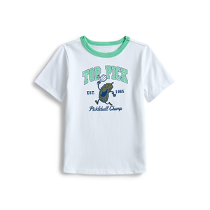 Kids Boys Cartoon Knitted Cotton Ringer T-Shirt Short Sleeve Printed Summer Casual Wear 80-130cm Customizable - Product Image 1