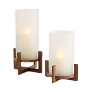 Luxury Round Black Metal Candle Holder Set Of 2 Geometric Iron Pillar Candlestick for Wedding <b>Table</b> Centerpiece Home Decor - Product Image 3