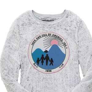 Sudadera de Mujer Jack and Jill con Lentejuelas y Logotipo Frontal, Felpa Sherpa, Cuello Redondo, Manga Larga, Cálida y Acogedora para Invierno, Suave y a la Moda - Product Image 4