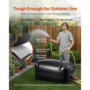 Collapsible 63.4 Gal Water Storage Bag 1000D PVC Soft Leakproof Camping Tank Wear-Resistant <b>Hydration</b> <b>Bladder</b> for Outdoor - Product Image 3