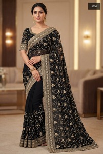 Conjunto de Salwar Kameez Bordado Indio-Pakistaní para Mujer, Corte Regular, Vestido para Fiesta o Boda - Product Image 5