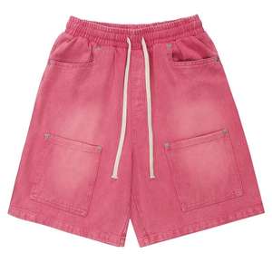 Pantalones Cortos de Algodón para Hombre, Estilo Acid Wash, Más Vendidos, para Uso en Verano y Actividades al Aire Libre, con Cordón Ajustable - Product Image 3