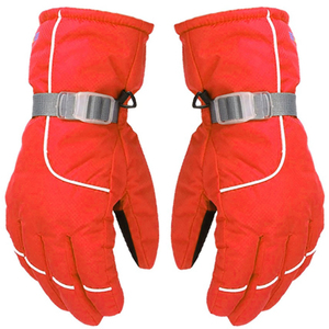 Guantes de Esquí Personalizados OEM Hechos con Cuero y Poliéster de Alta Calidad, Oferta en Guantes de Snowboard Personalizables OEM - Product Image 1