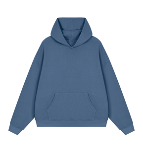 เสื้อฮู้ดดี้ทรงบ็อกซี่ผ้าวาฟเฟิลพรีเมียมแบบสั่งทำพิเศษสำหรับผู้ชายและผู้หญิง ผู้ผลิตเสื้อผ้าแบบ OEM ODM - Product Image 3