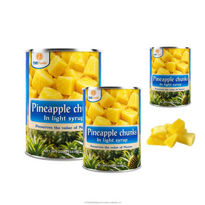 Wholesale Price International Standard Made In Vietnam Hot Sale Canned <b>Pineapple</b> Chunks In <b>Light</b> Syrup 30oz - Product Image 1