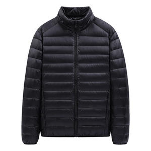 Veste matelassée à capuche pour homme en fibre de bambou de haute qualité, coupe régulière, légère, résistante à l'eau, coupe-vent, manteau décontracté pour l'extérieur - Product Image 2